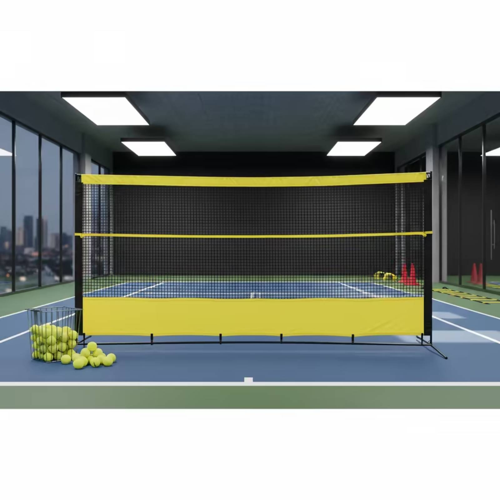 Sports Equipment For Training - Tennis-Rückprallnetz mit Tasche Solo-Tennistrainingsnetz Übungs-Rebounder Tragbares