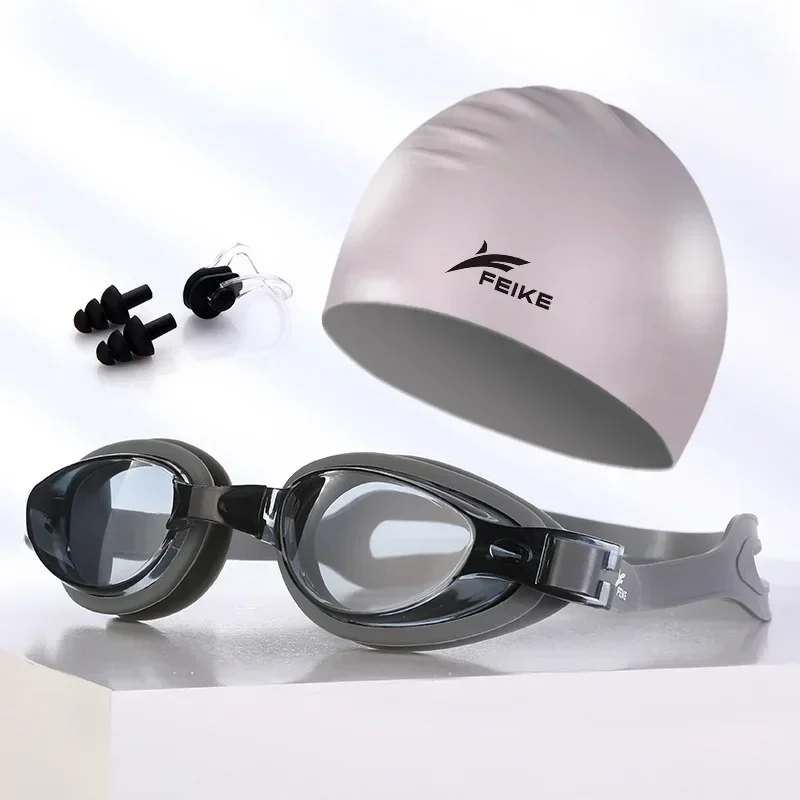 Swim Cap Silicone - 2025 Myopie-Schwimmbrille, Badekappe, Schwimmbrille, Antibeschlag, wasserdichte
