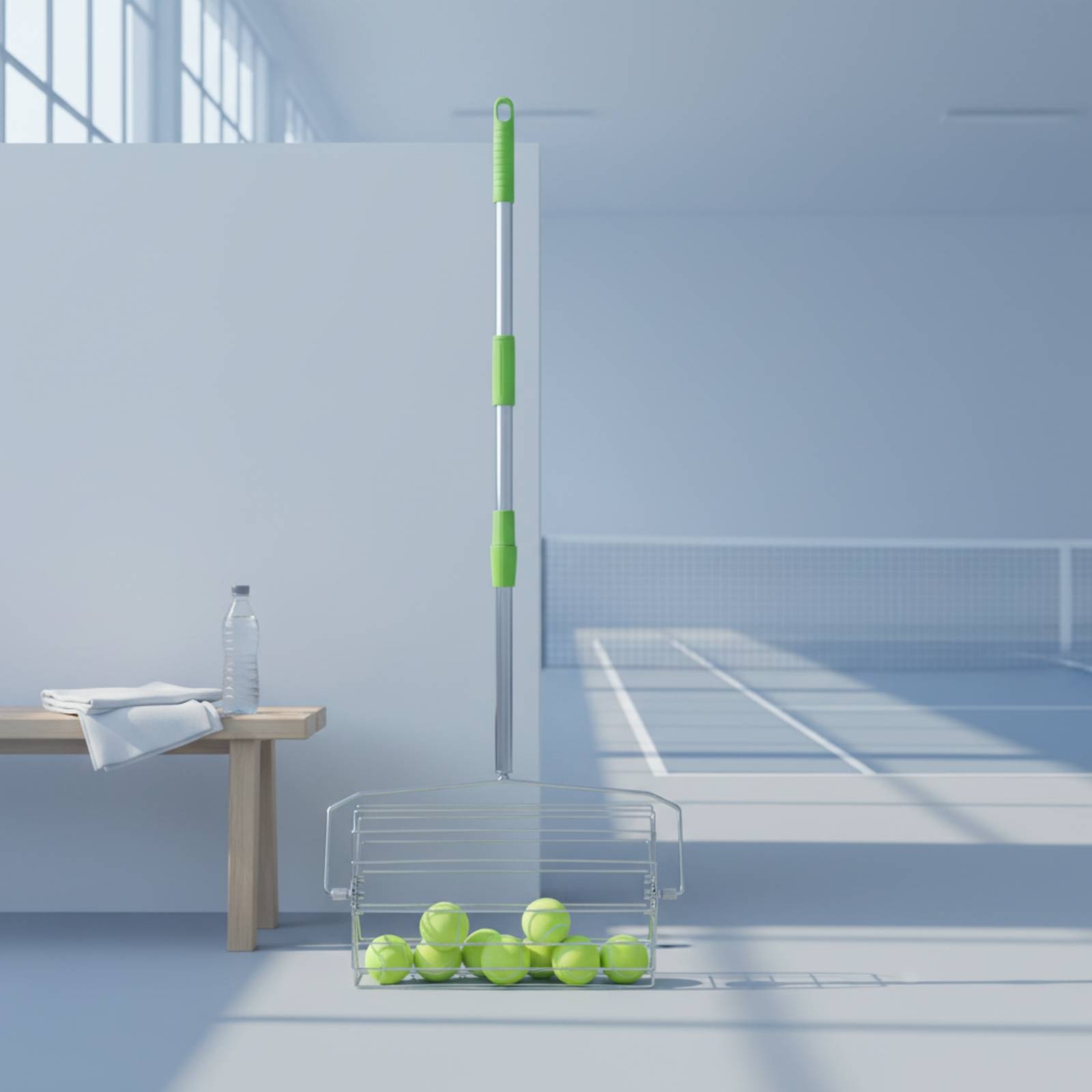 Sports Equipment For Training - Verstellbarer Pickleball-Picker mit Großer Kapazität, Rollender