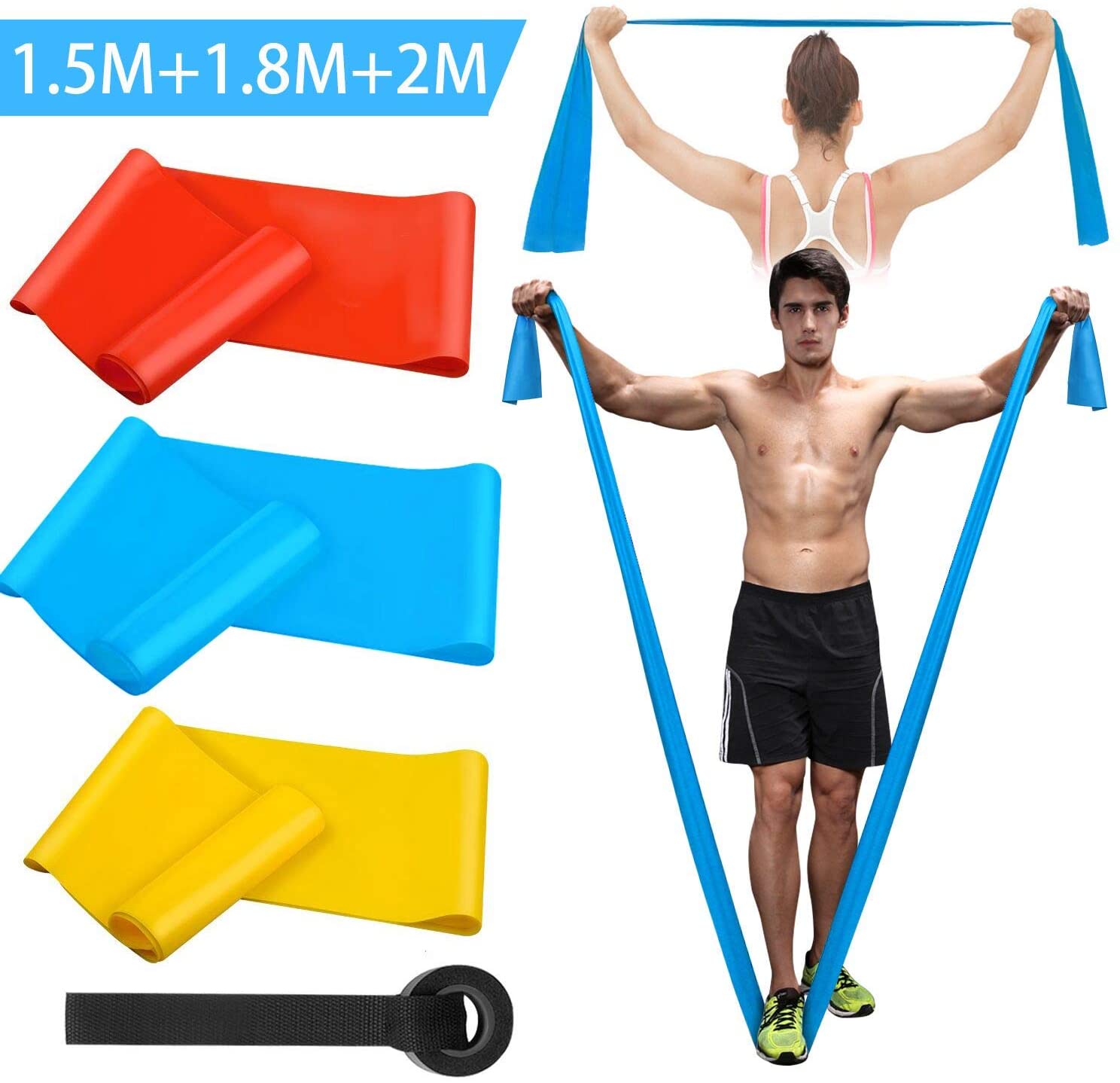 Elastische Fitnessbänder, 3 St – Sports Equipment For Schools Bewertung und Preis