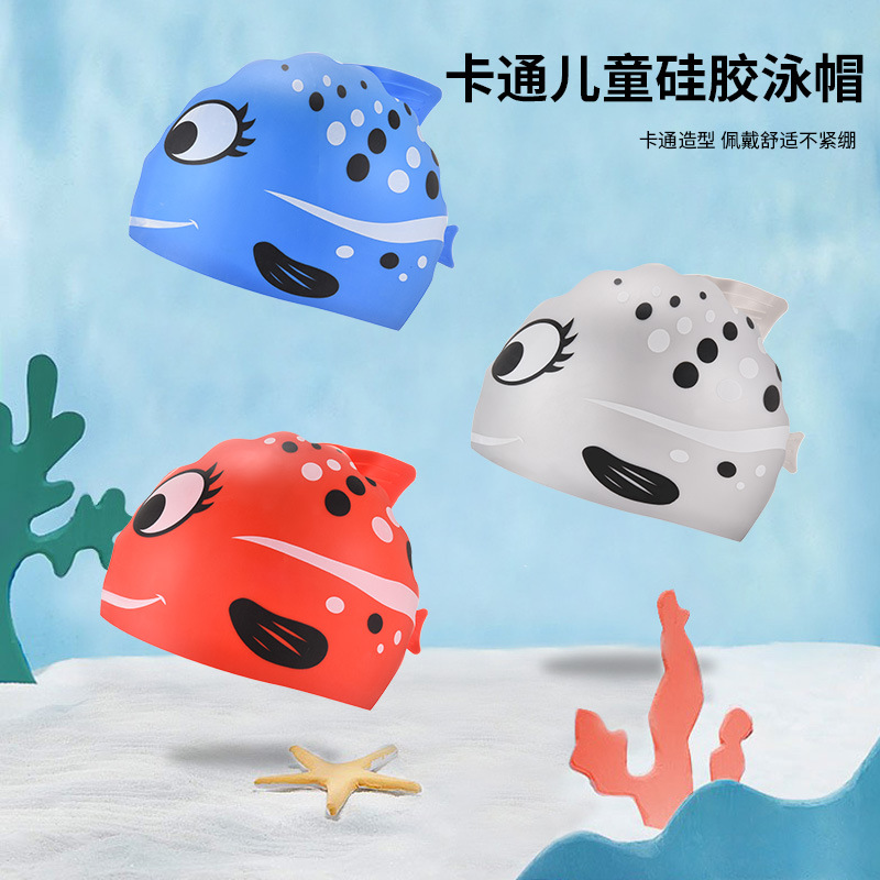 1 Stück Niedliche Cartoon-Fisc – Swim Cap Silicone Bewertung und Preis