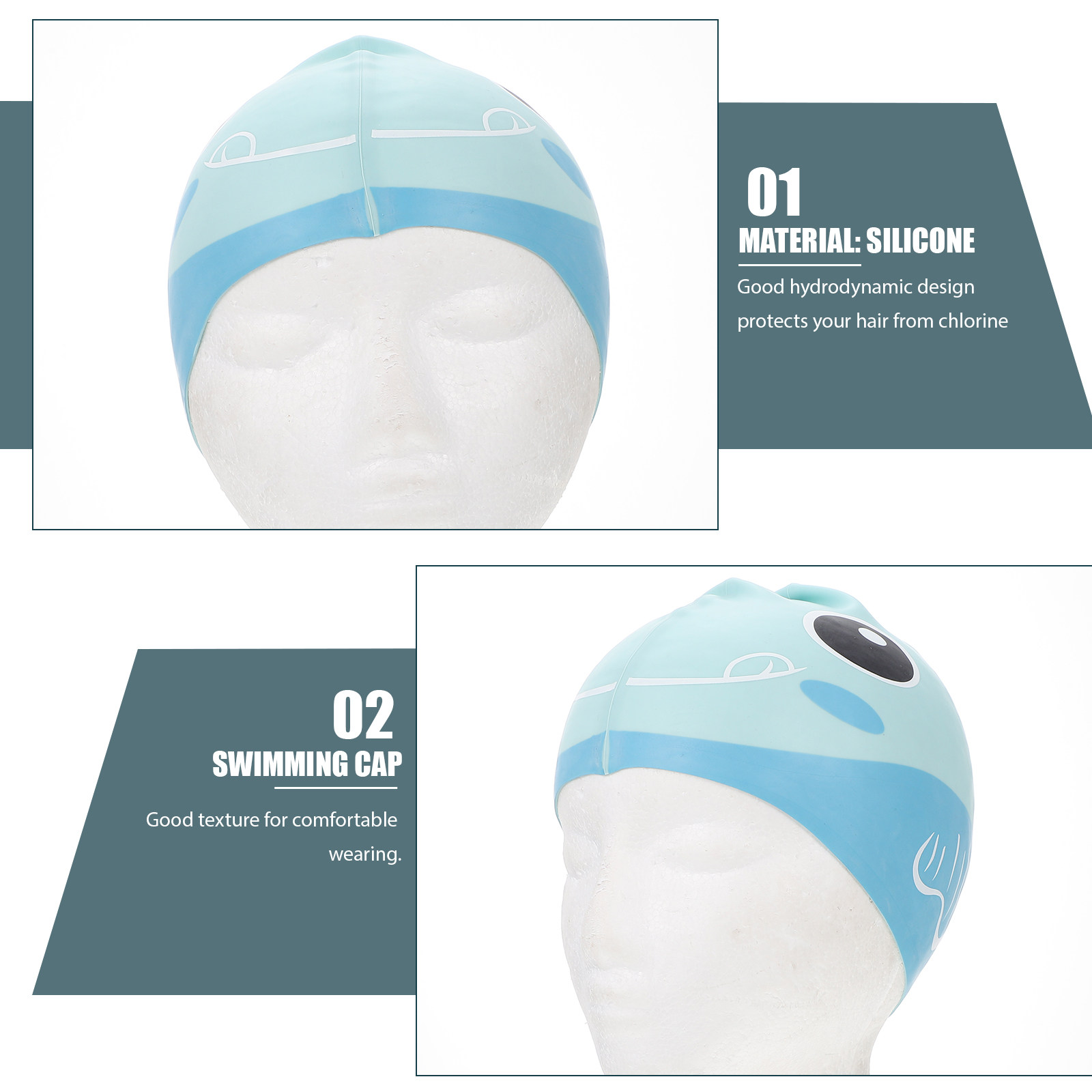 Silikon-Badekappe, Cartoon-Kin – Swim Cap Silicone Bewertung und Preis